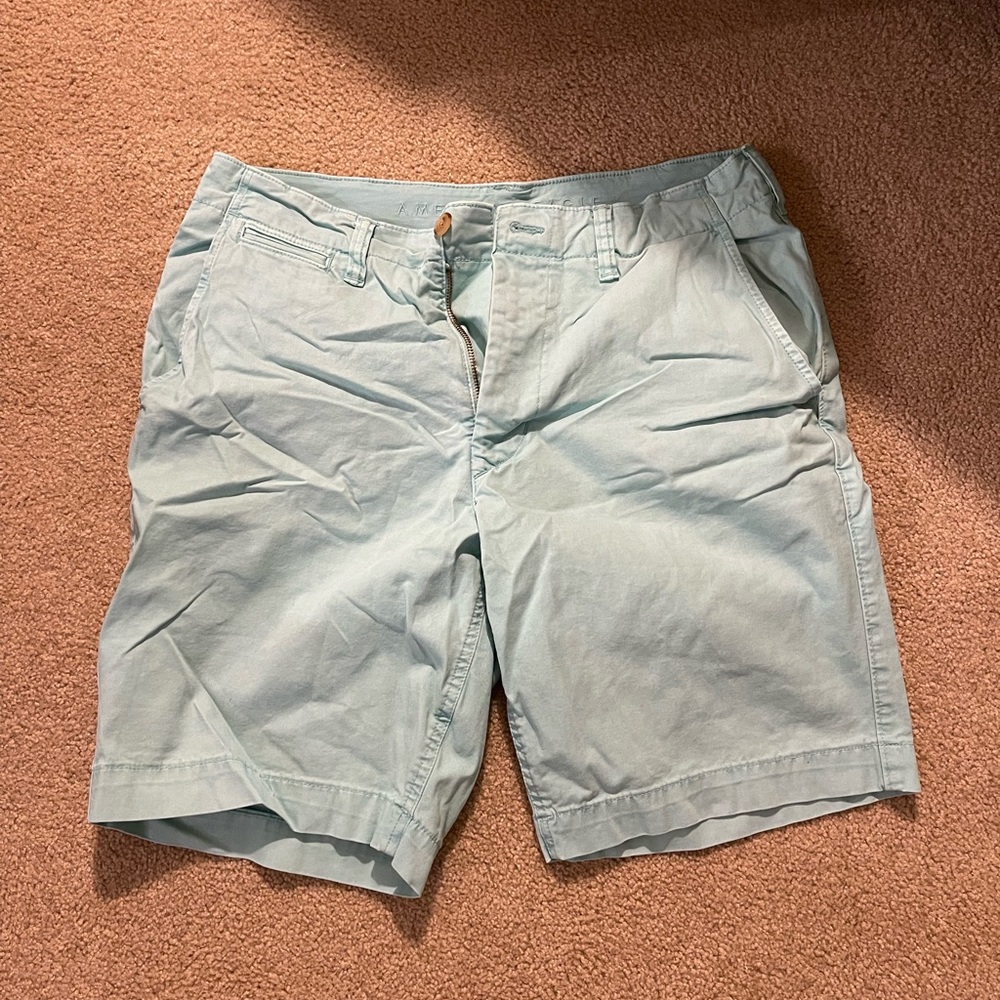 American Eagle Cargo Shorts, Waist 33, Teal